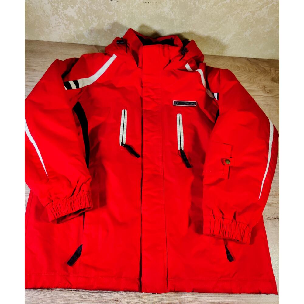 Vintage Spalding Technical Ski Jacket‎ Hooded Nylon Outerwear teen SZ 16